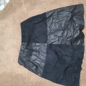 Black Leather Skirt
